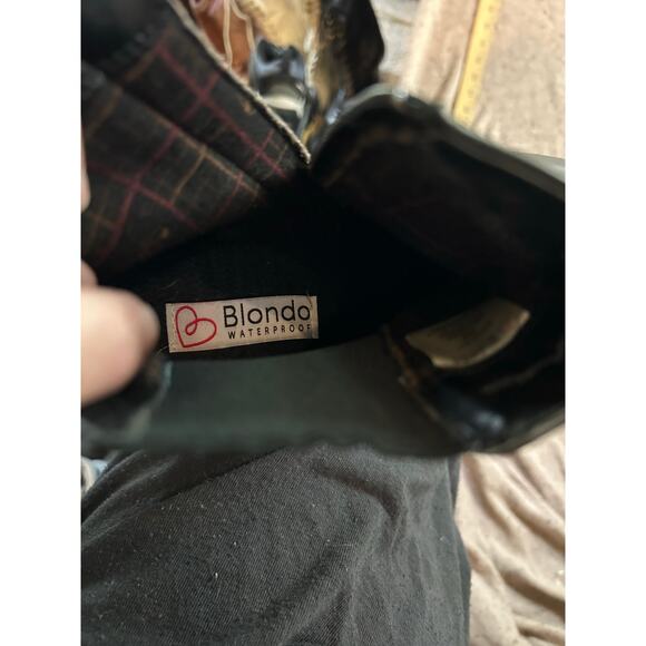 Blondi Chelsea Boot 10 Black Goth Punk Classic Waterproof - Picture 7 of 8